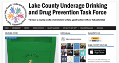 Desktop Screenshot of drugfreelakecounty.org