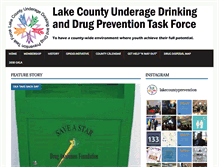 Tablet Screenshot of drugfreelakecounty.org